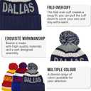 Kids Beanie Hat with Pom,Children Warm Knitted Pompom Hat,Boys Girls Beanie Cap&Winter Hat,Knitted hat Gift for Fans. (Dal Solid Color)