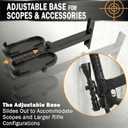 Rush Creek Creations Adjustable Metal 2-Gun Wall Rack Wall Mounted Rifle & Shotgun Storage Organizer