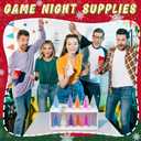 Marsui 13 Pcs Color Matching Game Kit Fun Challenge Group Family Adults Activity Indoor Outdoor for Adults Birthday Party Supplies (Christmas Trees)