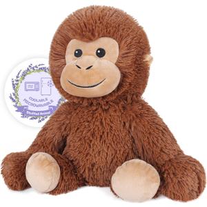Heatable & Coolable Monkey Stuffed Animal, Microwavable Heating Pad Plushies for Soothing & Relaxation, Lavender Scented Stuffed Plush Toys, Monkey Gifts Boys Girls