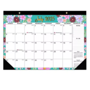 Desk calendar 2025