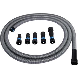 Cen-Tec Systems 94709 Quick Click 16 Ft. Hose for Home and Shop Vacuums with Expanded Multi-Brand Power Tool Adapter Set for Dust Collection
