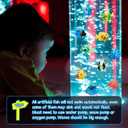 Weewooday 20 Pcs Artificial Moving Fishes Plastic Floating Lifelike Fish Tank Ornament Aquarium Decorations(Random Fish)