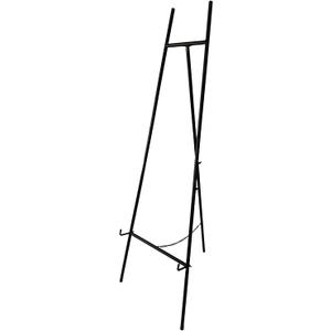 Metal Easel Stand with Chain Support for Mirror, Iron Floor Easels for Display Wedding Sign, 58 Inch Adjustable Arts & Crafts Easels(Black)