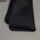 Silicone Coffee Mat, 24''x16'' Bar Mat with Detachable Dish Drying Mat - Fits Under Coffee Maker & Dish Rack (Black)