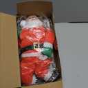 Christmas Decorations LED Ladder Lights with Climbing Santa Claus, 10ft Outdoor Christmas Decorative Lights - 8 Modes Xmas Lights Tree for Home Holiday Wall Window Xmas Decor (Warm White)