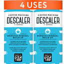 Descaler (2 Pack, 2 Uses Per Bottle) - Made in the USA - Universal Descaling Solution for Keurig, Nespresso, Delonghi and All Single Use Coffee and Espresso Machines