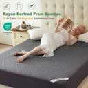 Waterproof Mattress Protector, King Size Mattress Pad Fitted 6"-18" Deep Pocket, 3D Air Fabric Breathable Bed Mattress Cover Noiseless Washable for Home, Bedroom, Hotel(Carbon Gray)