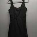 Stylish FABRIC Women's Sleeveless Mini Cocktail Dress, Square Neck Bodycon Sexy Going Out Party, Trendy Spring Summer 2024 M Size