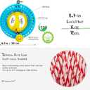 emma kites Lockable Kite Reel Winder 8.7inches(Dia) Smooth Rotation Ball Bearing Tool for Single Line Kite Flying