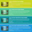 Tiki Cat Luau Variety Pack, Succulent Combinations of Real Shredded Protein in a Rich Flavorful Consumme, Grain-Free Balanced Nutrition Wet Canned Cat Food, For All Life Stages, 2.8 oz. Cans (Pack of 12)