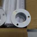 Closet Rod 50-87 Inches, Adjustable Heavy Duty Metal White Closet Rods for Hanging Clothes 1.3 Inches Diameter for Wardrobes Laundry