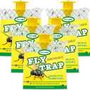 Fly Traps Outdoor for Patio, Hanging Fly Catcher with Bait, Disposable Fly Bags for Effective Mosquito and Bug Control, 5-Pack, Hanging Ties Included (5pk)