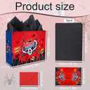SAVITA Spider Birthday Party Bag Set, Cartoon Theme Spider Goodie Gift Bag Wrapping Paper Greeting Card Envelope for Kids Birthday Party Decoration Supplies