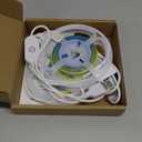 XINGZHI 2 Pack USB LED Light Strip, 6000K White COB LED Strip Lights, 3.28 FT TV Lights Flexible Small Led Lights with Touch Switch Controller White 5V LED Strip Light for TV Backlight Bedroom