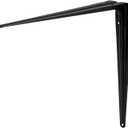 Steel brackets, 12 x 14 ', black