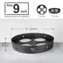 9 Inch Hole Saw with 1/2" Hex Shank Quick Change Arbor, JTemgle Bi-Metal Hole Saw Heavy Duty Hole Cutting Tool for Cornhole Boards, Recessed Lights, Wood, Plastic, Drywall & Soft Metal