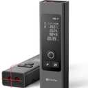 2-in-1 Laser Measure & Line Laser 196 FT - Distance Meter with Cross-Line, Laser Level with 3 Lasers Heads, Type-C Rechargeable- Area/Volume/Pythagorean for Construction, Tiling, 1.4" Black LCD