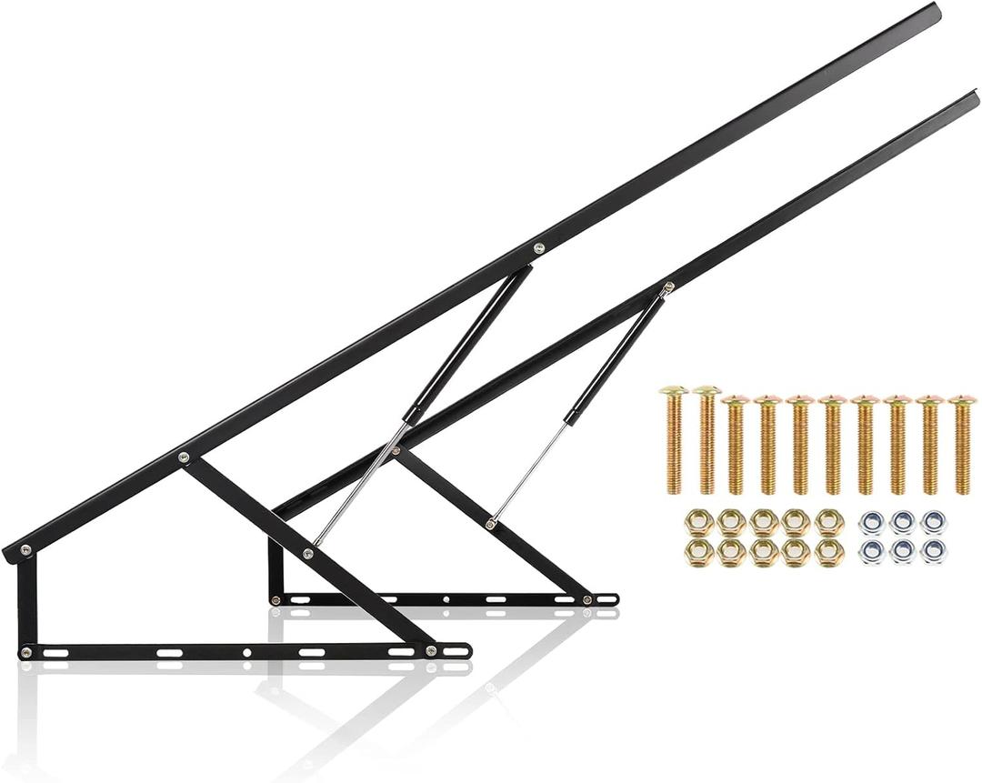 Dyna-Living 4.6FT Bed Lift Mechanism 198lbs/90kg Load Capacity Pneumatic Gas Spring for Storage Bed Box or Sofa Bed