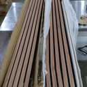 Art3d 4-Piece Wood Slat Acoustic Panels for Stylish Decor and Noise Reduction, 3D Textured Panel for Ceiling and Wall, Walnut (4Pcs - 94.5 * 7.9 inch)