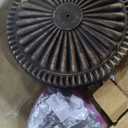 Giantex 31.5 lbs Patio Market Umbrella Base, Heavy Duty Cast Iron Resin Outdoor Stand, Vintage Garden Umbrella Holder, Umbrella Holder for Deck Porch Lawn Garden (Black)