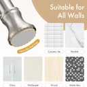 Amazer Spring Tension Shower Curtain Rod, 26-42 Inches Rust-Resistance Tension Curtain Rod Bathroom Rod, Adjustable Shower Curtain Rod No Drill, Nickel