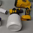 Paint Sprayer, 700W HVLP Spray Gun with Cleaning & Blowing Joints, 4 Nozzles and 3 Patterns, Easy to Clean, for Furniture, Cabinets, Fence, Walls, Door, Garden Chairs etc. VF803 Yellow