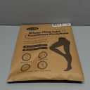 Womens Fleece-Lined Tights - Ultra-Warm Fake Sheer Look Pantyhose Thick Leggings for Winter (Medium Petite, Black - 1 Pair)