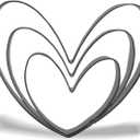 Keewah Heart Cookie Cutter Set - 5,4,3 - 3 Piece - Stainless Steel
