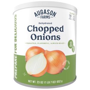 Dehydrated Chopped Onions Emergency Food Supply, 130 Servings, 25 Year Shelf Life, Great for Cooking and Baking - Dehydrated Meals, Survival Food Camping Essentials Can (EXP 05/22/51)