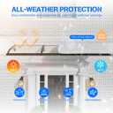 Awning for Door Entrance,40x60 Inch Awnings for Doors with Drainage Sink,Window Canopy Exterior with Aluminum Alloy Bracket,Solid Polycarbonate Cover,UV,Rain,Snow Protection for House,Porch,Patio,Deck