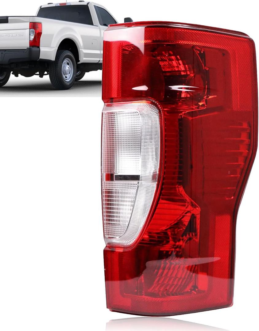 Lochnchn Tail Lights Rear Taillight Assembly Compatible with Ford F250 F350 Super Duty 2020 2021 2022 Tail Lamp Non-LED Non-Blind Spot Right Passenger Side