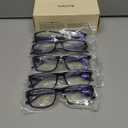 SIGVAN 5 Pack Reading Glasses for Men and Women Blue Light Blocking with Spring Hinge Readers Computer Eyeglasses