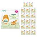 Little Bellies Organic Apple & Cinnamon Puffs Baby Snack (Pack of 18 x 0.42 oz Individual Packs) (EXP 10/29/25)