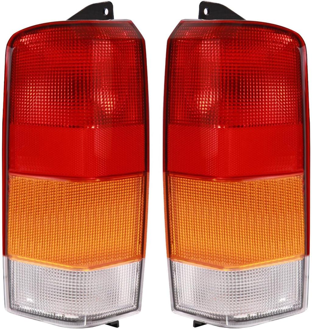 Tail Lights Assembly Compatible with 1997-2001 Jeep Cherokee, Rear Light Taillights Replacement # CH2800128 CH2801128 (OE Style)