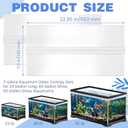Juexica Aquarium Lids Acrylic Canopy 2 Pieces Set 22.95 x 11.5 x 0.28 Inch for 33/40/55 Gallon with Center Brace Aquariums Cover Fish Tank Lid with a Hook Knife, Clear