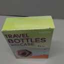 Travel Bottles with Case, 4x2oz TSA Approved, Leak-Proof, Press to Unlock, Compact & Portable Travel Toiletries (Black)
