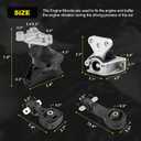 (Genuine OE Quality) Engine Motor Mount Compatible with Honda Civic 1.8L 2006-2011 Auto Transmission Motor Mount Replace A4530 A4534 A4543 A4546