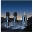 Portable Wireless Lavalier Microphone Recording Solution Wireless Lavalier Microphone for iPhone Ipad Android Camera for Video Recording Vlog YouTube Tiktok