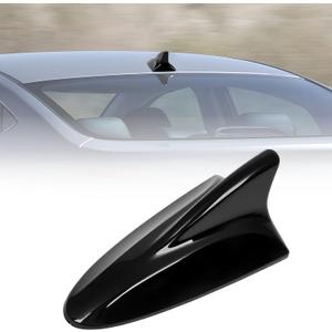 Shark Fin Antenna Cover Compatible with for Elantra Sedan MD 2011-2016,for Hyundai Sonata Sedan YF 2009-2014 w/GPS,for Genesis Sedan BH 2008-2013,96210,962103Q800,962103X100NKA (Glossy Black)
