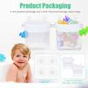 2Pcs Bath Toy Storage Polyester Toy Organizer Wall Mounted Breathable Leaky Mesh Bag Easy to Install Large Capacity Toy Mesh Bag Easy to Clean Toy Organizer Suitable for Bathrooms