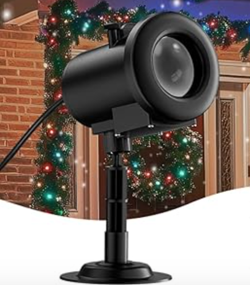 12 in 1 Christmas Projector Light Outdoor, HD Dynamic Christmas Projector Decoration Light with 4 Color, Waterproof Christmas Projector with Joy Santa Snowman Christmas Tree for Holiday Decor