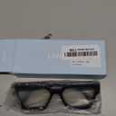 livho Oversized Eyewear Frame for Woman and Men - Rectangle Fashion Glasses for Computer, Chic Preppy Frame (All Black)