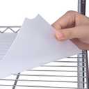 Slendor Wire Shelf Liner 14" x 24" Value Pack of 5 Flat Heavy Duty Waterproof Non-Adhesive Industrial Strength Plastic Mats for Tier Shelving Unit, Transparent (Clear)