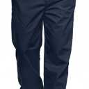 Comdecevis Mens Relaxed Fit Casual Pants Elastic Waist Sweatpants with Pockets Cargo Joggers (Blue, XL)