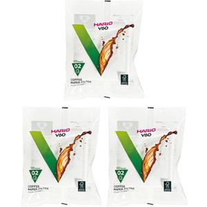 Hario V60 Paper Coffee Filter, Size 02, White, 300ct