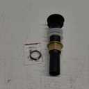 Bathroom Sink Drain,Drain Stopper Bathroom Sink Without Overflow,Pop Up Drain Assembly with Detachable Strainer Basket,Built-in Anti-Clogging Strainer,Stainless Steel Mattle Black