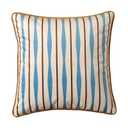 Dorachic Striped Brown Pillow Covers, Mid Century Modern Throw Pillows 18x18, Velvet Accent Pillows for Bed Couch