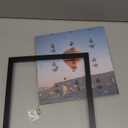 10x10 Picture Frame With Mat, Display 8x8 With Mat or 10x10 Without, Wood Square Photo Frame for Wall Hanging, 1 Pack, Black