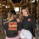 Retro in My Gameday Era T-Shirt Women Football Shirt Team Fan Tshirt Football Lovers Fans Gift Top (Gray, S)